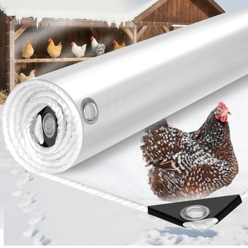 8x12ft 16Mil Thick Clear Tarp for Chicken Coop,Chicken Coop - Image 2