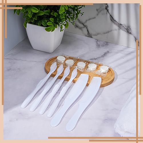 Hushee 300 Pcs Disposable Toothbrush Comb Towel Set - Image 4