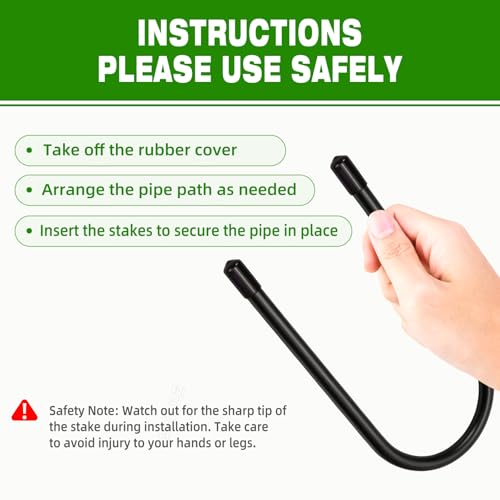 4in U-Shape Downspout Pin, Drill-Free, Wind & Rain Resistant 2pcs - Image 7