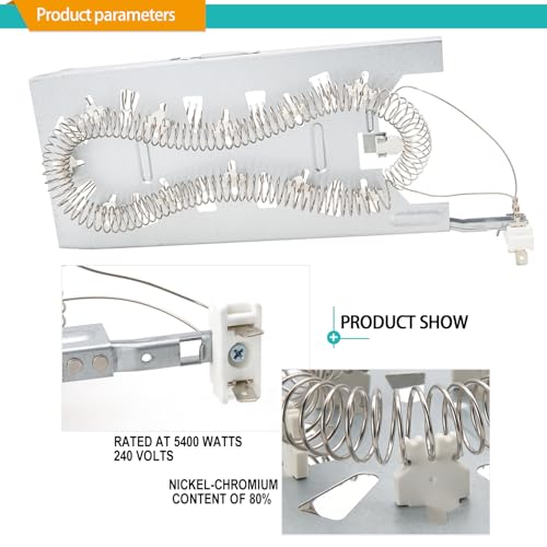 MED6230HW3 MED6230HW1 MED6230HW0 Dryer Heating Element Kit - Image 5