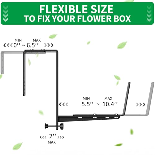 Window Box Brackets, Adjustable Planter Box Brackets - Image 4
