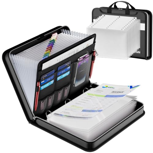 DocSafe File Organizer Zipper Binder with 30 Sheet | Home Organization - Image 2