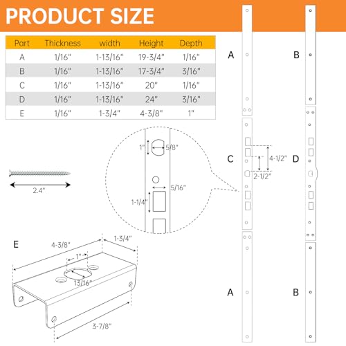 59-1/2 in Jamb Repair and Reinforcement Kit,Door | Home Repair - Image 3