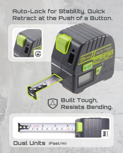 Laser Tape Measure 2-in-1, Inkerma 130Ft Laser Measurement - Image 4