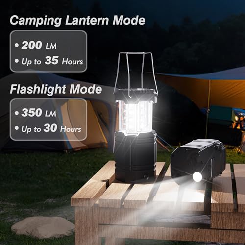 3000mAh Large Capacity Hand Crank Solar Camping Lantern - Image 3