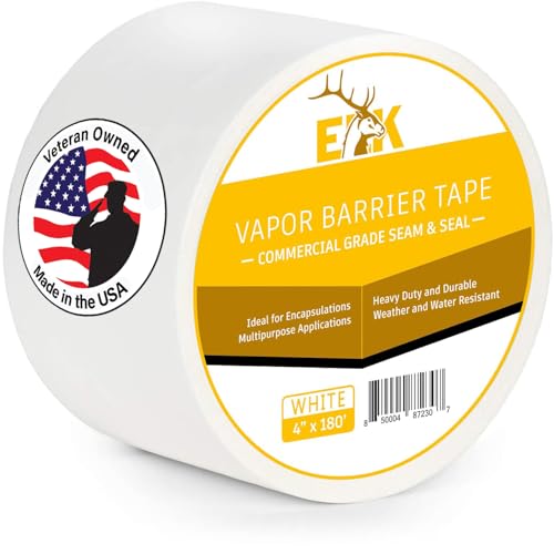 ELK Vapor Barrier Tape - 4” x 180ft - PE 7mm Polyethylene - Image 2