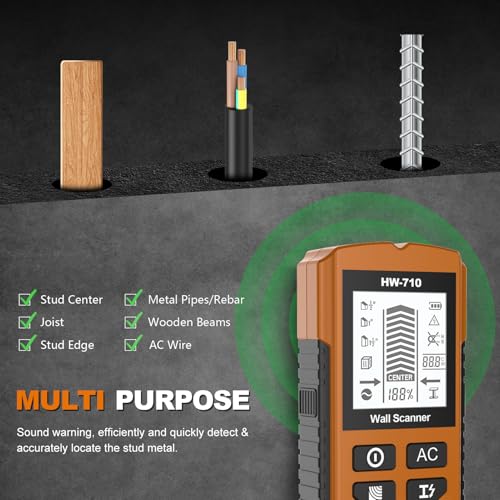 Shkalacar Digital Wall Scanner Stud Finder Metal Detector - Image 6