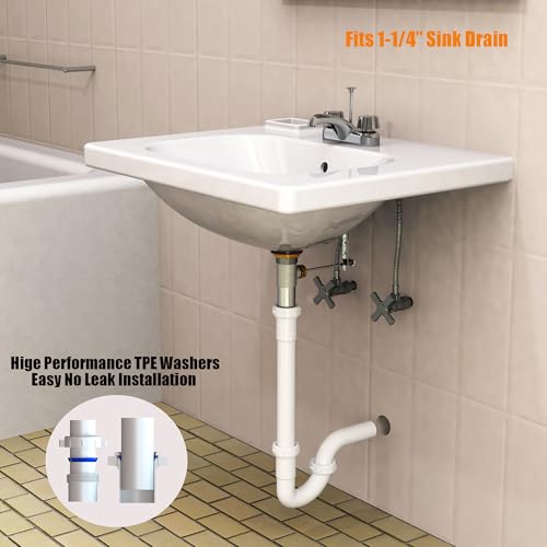 Bathroom Sink Drain Kit,for Most 1-1/4” Bathroom & Kitchen - Image 6