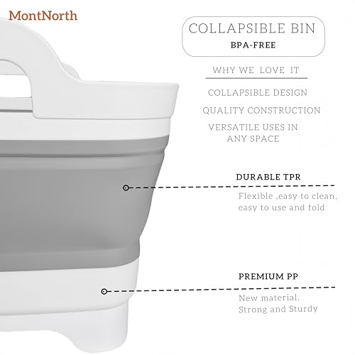 Collapsible Wash Basin 9L, Foldable Dish Tub with Drain Plug - Image 6