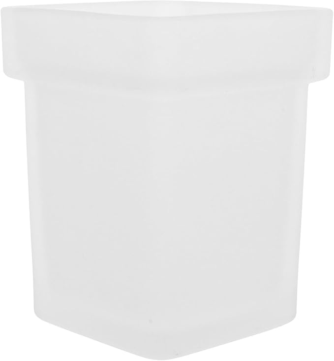 BESPORTBLE Toilet Bowl Brush Cup Ceramic Holder Square Matte Scrubber Brush Storage for Bathroom Cleaning Tool