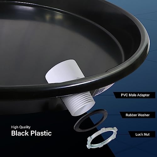 Everflow PWHP28 Plastic Water Heater Drain Pan with 1 in. - Image 6