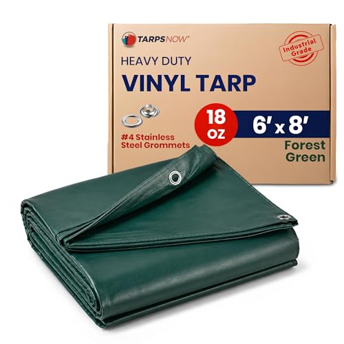 Tarps NowVinyl Tarp with Stainless Steel Grommets, (6' x 8') - Image 2