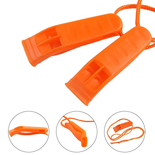 40 Pcs Emergency Safety Whistle Plastic Whistles Set - Image 4