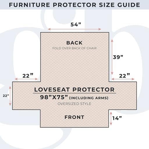 Great Bay Home Reversible Patchwork Loveseat Cover - Washable Slipcover Furniture Protector with Elastic Straps - Couch Cover for Dogs, Kids, and Pets - Box-Stitched Detail (Loveseat, Navy)