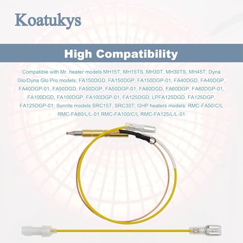 3PCS F237349 Propane Tank Top Heater Thermocouple Assembly - Image 4