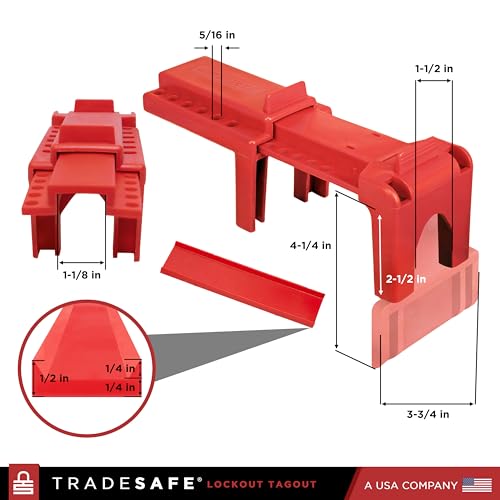 TRADESAFE Adjustable Ball Valve Lockout, 1/2 to 4-1/4 inch Pipe - Image 3
