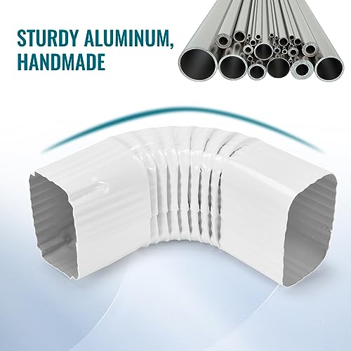VYH Downspout Gutter Elbows （Positive Elbow，90 Degrees 2x3 Style - Image 5