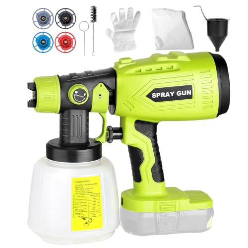 Cordless Paint Sprayer for Ryobi 18v Battery，HVLP Spray | Home Repair - Image 2