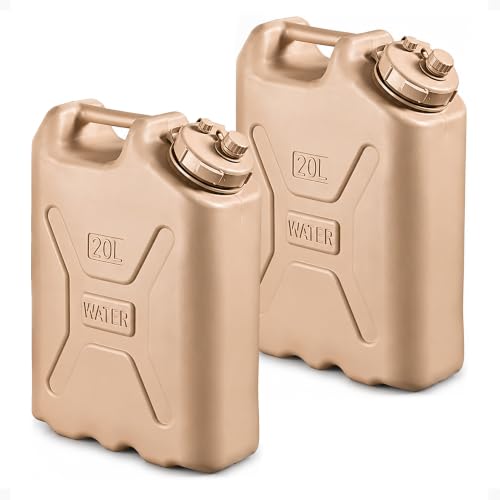Scepter 2 Pack Military Style Water Container for Camping, Sand - Image 2