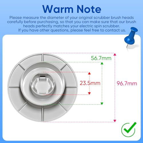 9-in-1 Electric Spin Scrubber Replaceable Brush Heads Set - Image 3