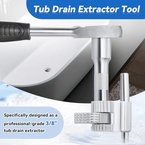 97258 Tub Drain Removal Tool, 3/8" Drive Extractor for Bathtub - Image 8