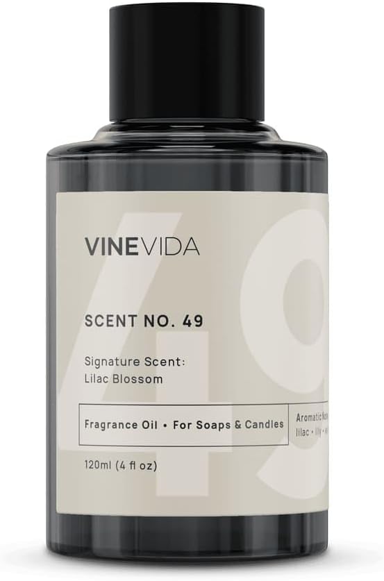 VINEVIDA [4oz] Lilac Blossom Fragrance Oil for Candle Making and Soap Making - Premium Candle Scents for Soy Candles
