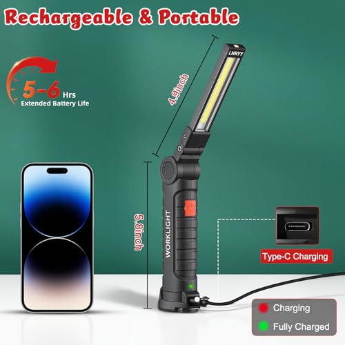 LNRYY 4Pack Magnetic Work Light, Christmas Tools Gifts - Image 5