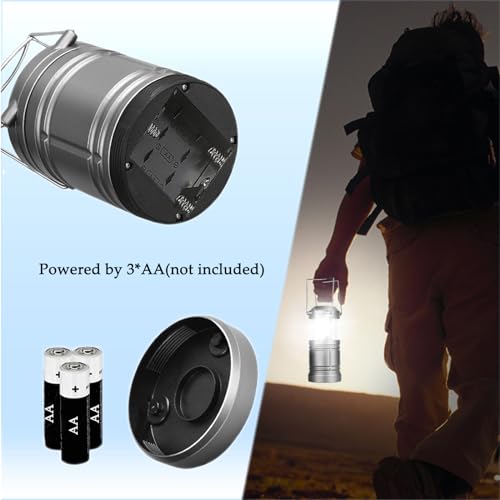 LED Camping Lantern, Battery Powered Hanging Lantern - Image 4