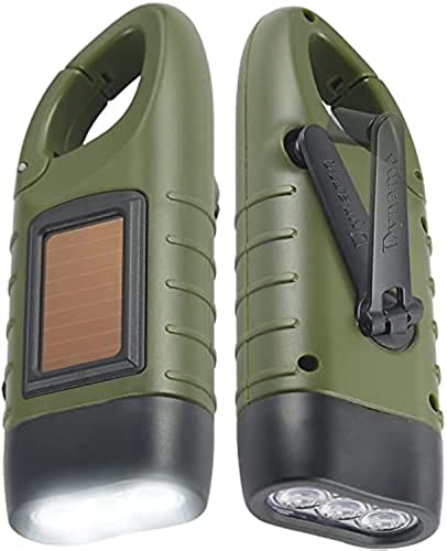Simpeak 2-Pack Hand Crank Solar Powered Flashlight, Emergency - Image 2