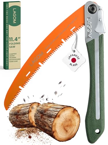 LAGOM Folding Pruning Saw | 11.4" Curved Blade | SK5 Steel - Image 2