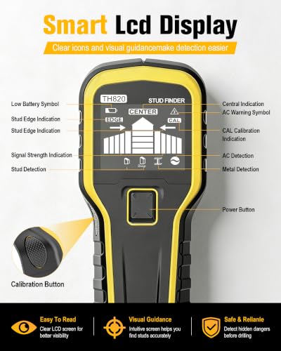 Stud Finder Wall Scanner, Auto Calibration 5 in 1 | Home Repair - Image 8
