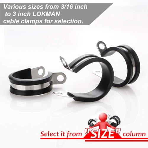 LOKMAN 20 Pack 1/2 Inch Stainless Steel Cable Clamp | Hand Tools - Image 4