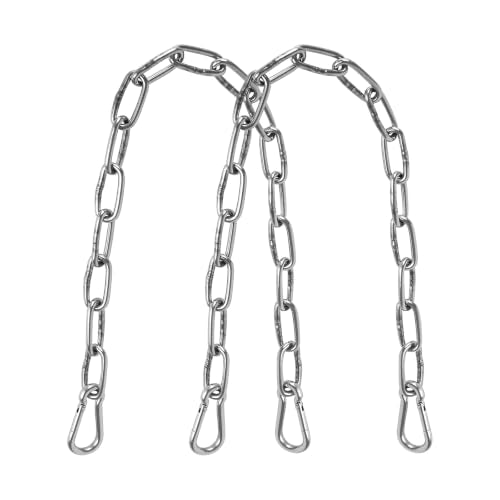 2 Pack Gate Chains Lock, 24 Inch Chain Link Fence Gate Lock - Image 2