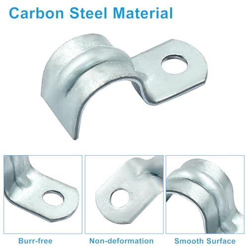 Biaungdo M12 1/2 Inch Rigid Pipe Strap, 30 Pcs, Zinc Plated Steel - Image 5