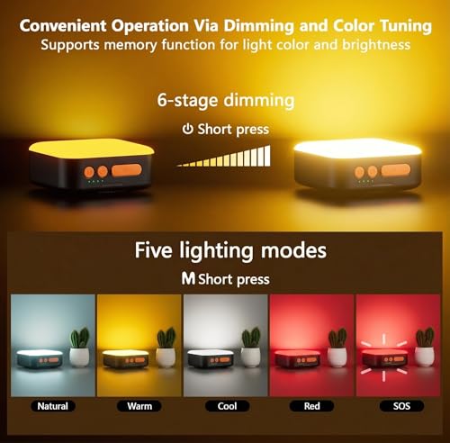 Solar Camping Lantern, Solar Camping Light 5200mAh | Travel Essentials - Image 4