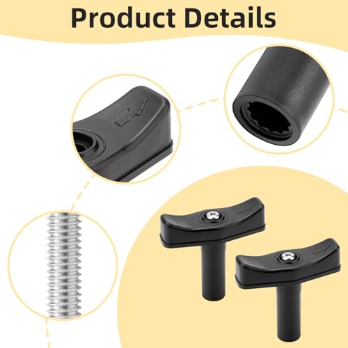 2 Pack Roof Vent Lift Arm Knob K1140-09 Compatible with Manual - Image 6