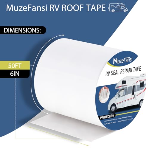 RV Roof Tape 6 Inch X 50 Feet 1Pack, UV & Weatherproof | Home Repair - Image 3