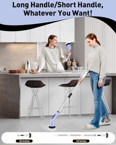 Electric Spin Scrubber for Bathroom, Shower Scrubber - Image 6