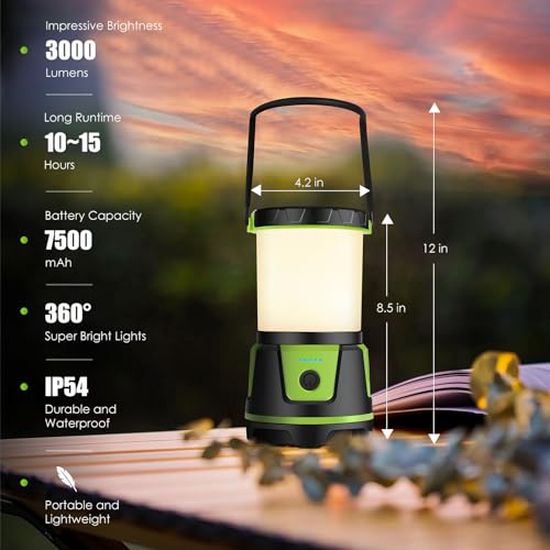 Rechargeable Emergency Lantern 3000 Lumens Camping Light - Image 3