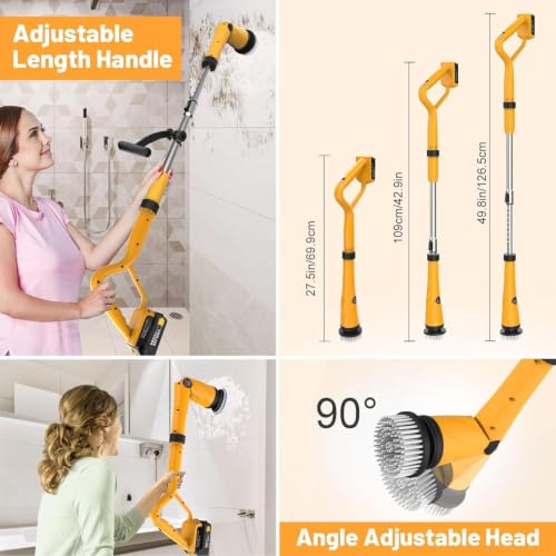 1500 RPM Electric Spin Scrubber for DeWalt 20V Battery - Image 3