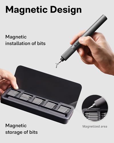HOTO 25-in-1 Mini Electric Screwdriver, Precision Screwdriver Set - Image 6