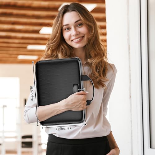 Fireproof File Organizer with Lock, Hard-Shell Document Box - Image 3