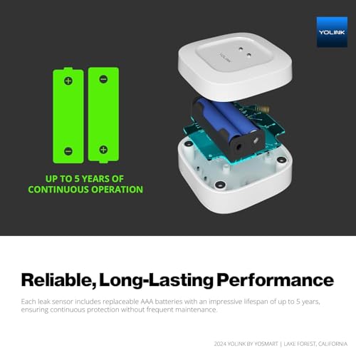 YoLink Water Leak Sensor 1 Kit: 2-Pack + Hub - Image 6