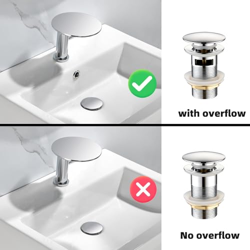 Brass P Trap with Bathroom Sink Stopper: 1-1/4 Sink Drain - Image 5