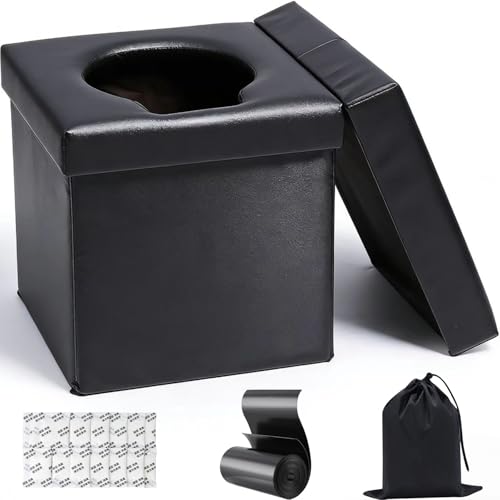 4-in-1 Outdoor Foldable Portable Toilet with Lid - Instant - Image 2