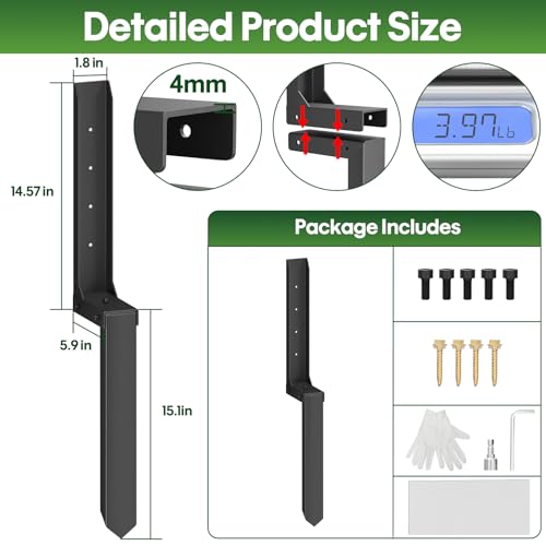 Fence Post Repair Kit 1 Pack, 8mm Double-Layer Post Anchor - Image 3