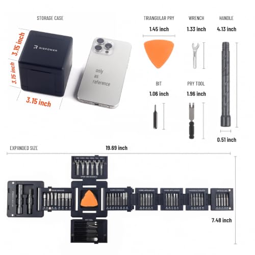 55-in-1 Magnetic Tool Cube Kit, Precision Screwdriver Set - Image 3