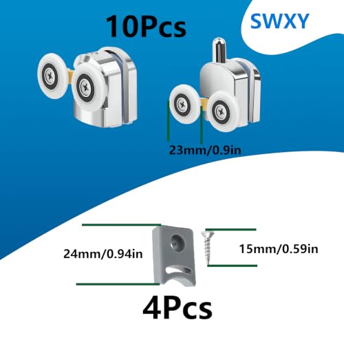 23mm Shower Door Roller 10Pcs Shower Door Rollers - Image 4