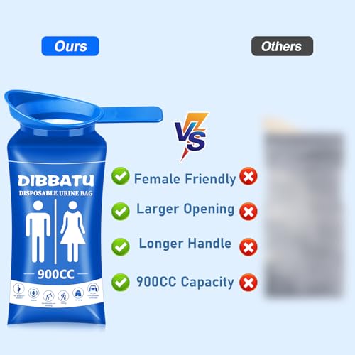 Disposable Urine Bag with Handle for Women/Men, 6/12PCS - Image 4