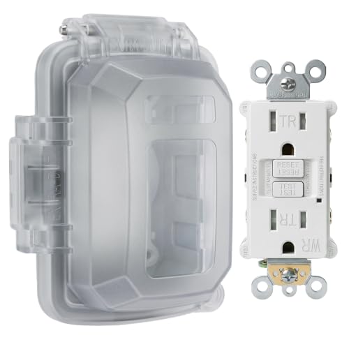 15 Amp GFCI Outlet with Weatherproof Cover for Patio Remodelers - Image 2